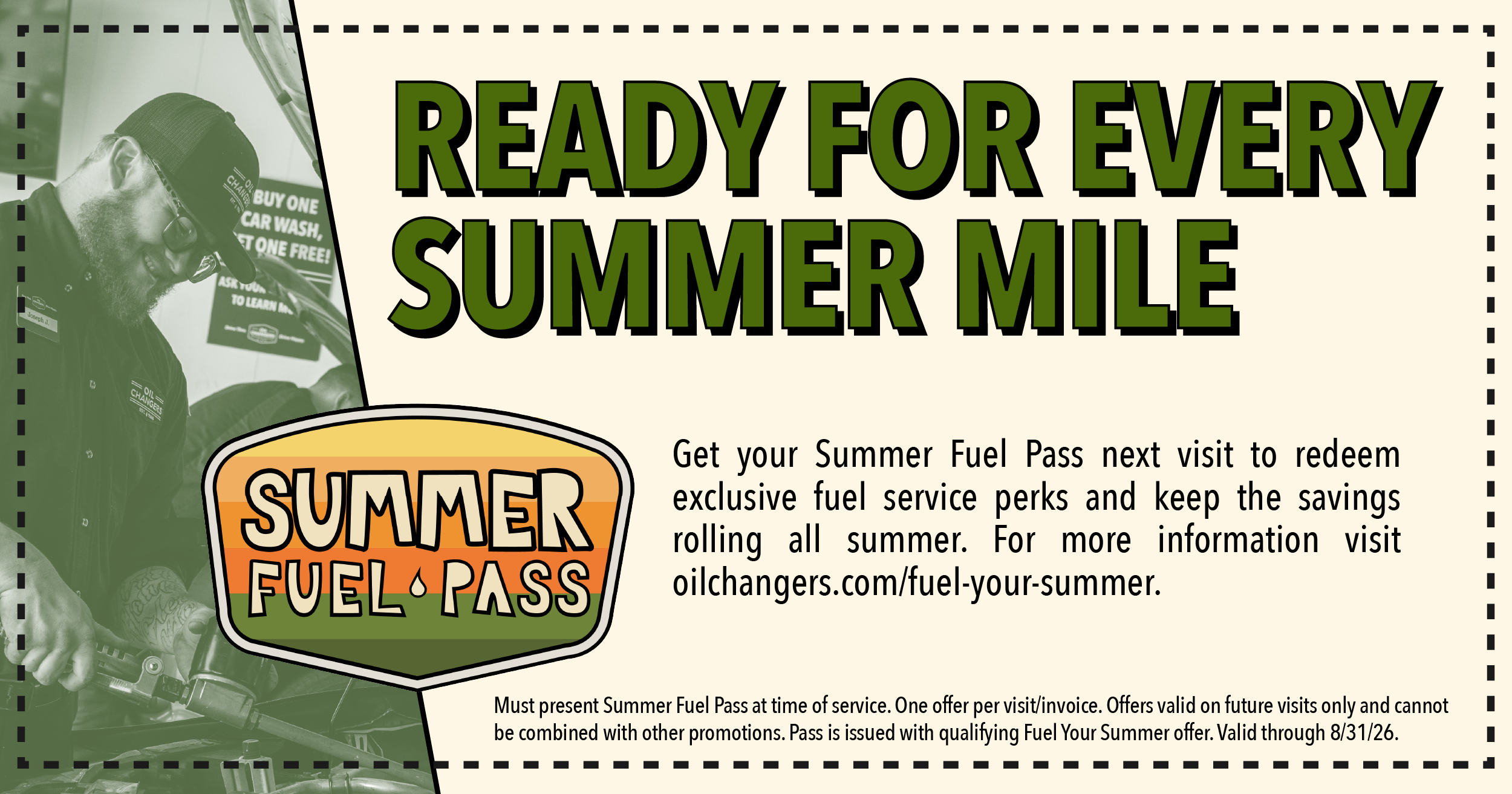 Fuel Service Savings All Summer Long